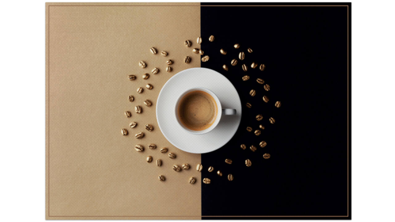 Placemat IEZZY koffiekop bruin