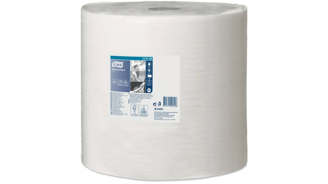 Poetspapier Tork W1 Advanced 1-laags 1180m wit 130109