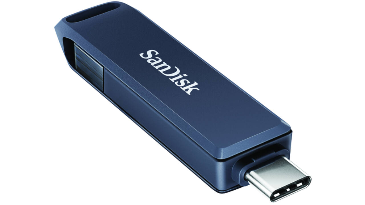 Phone Drive 128GB lightning- USB-C blauw
