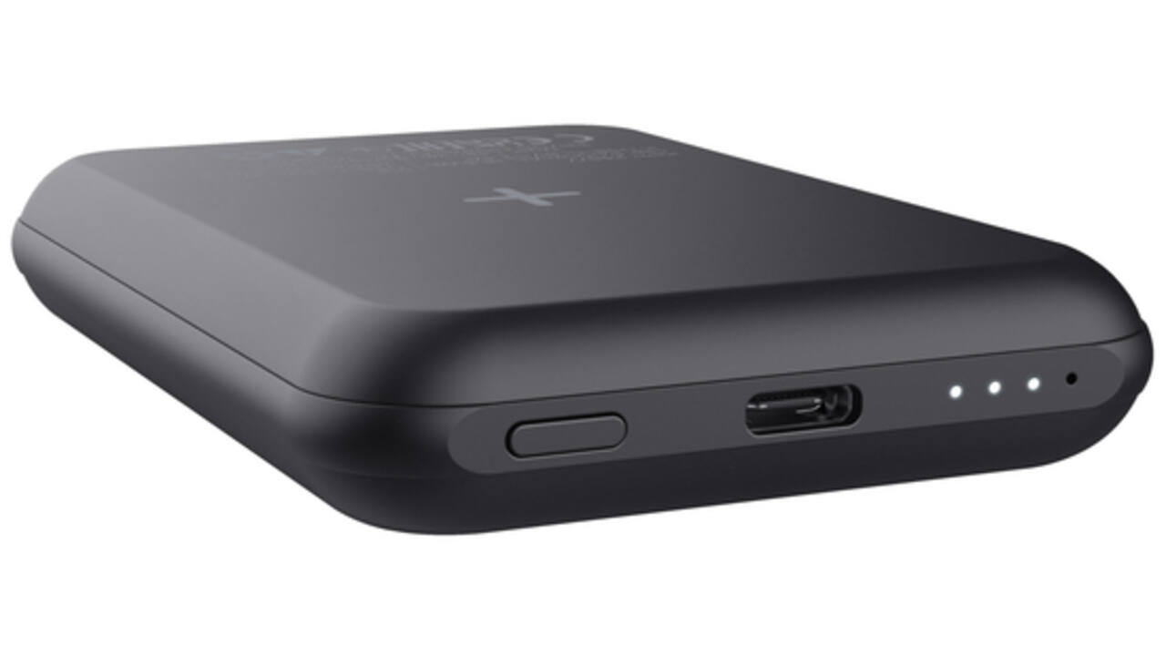 Powerbank Trust Magnetic draadloos 5000MAH zwart