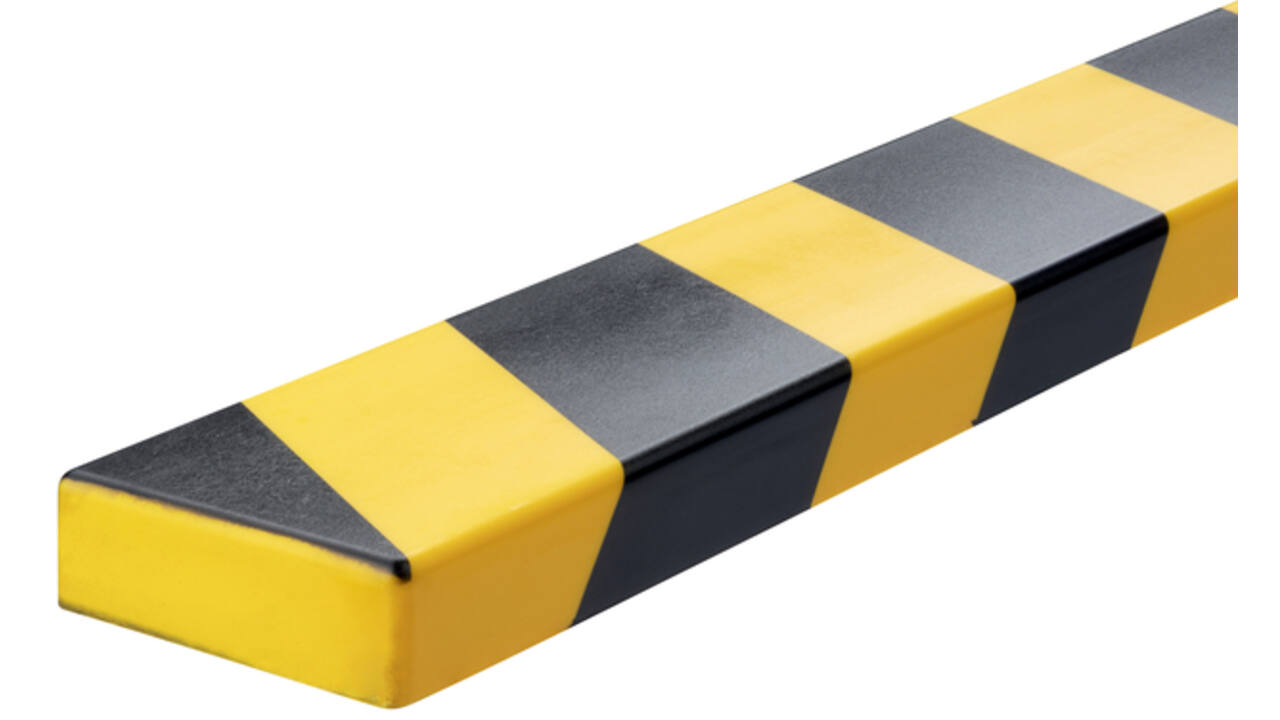 Beschermingsprofiel Durable S20 recht 1m geel zwart