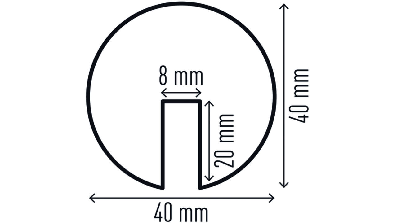 Beschermingsprofiel Durable E8R hoek 1m geel zwart