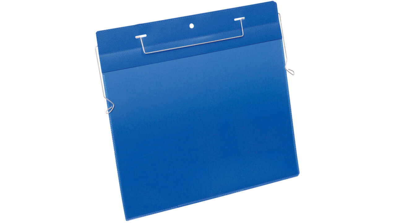 Documenthoes Durable A4 met ophangbeugel liggend blauw 50 stuks