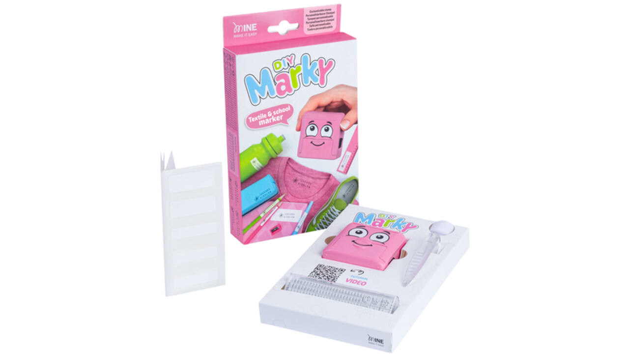 Textielstempel Colop My Marky met voucher roze