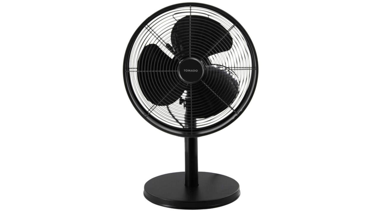 Tafelventilator Tomado Ø 35 cm retro zwart