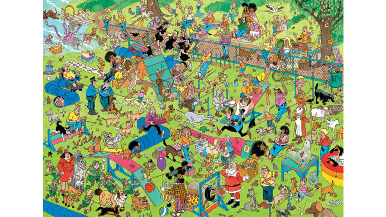 Puzzel Jan van Haasteren Hondenparcours 1000st