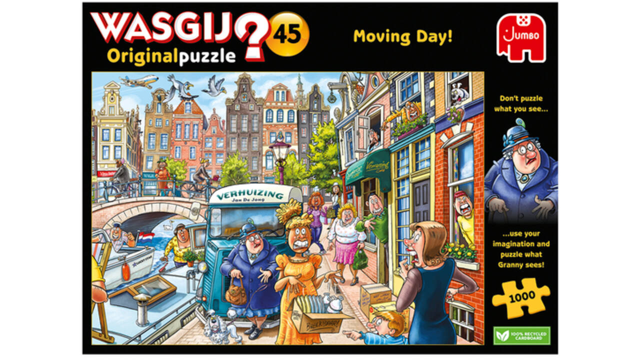Puzzel Wasgij Original 45 Verhuisdag! 1000st