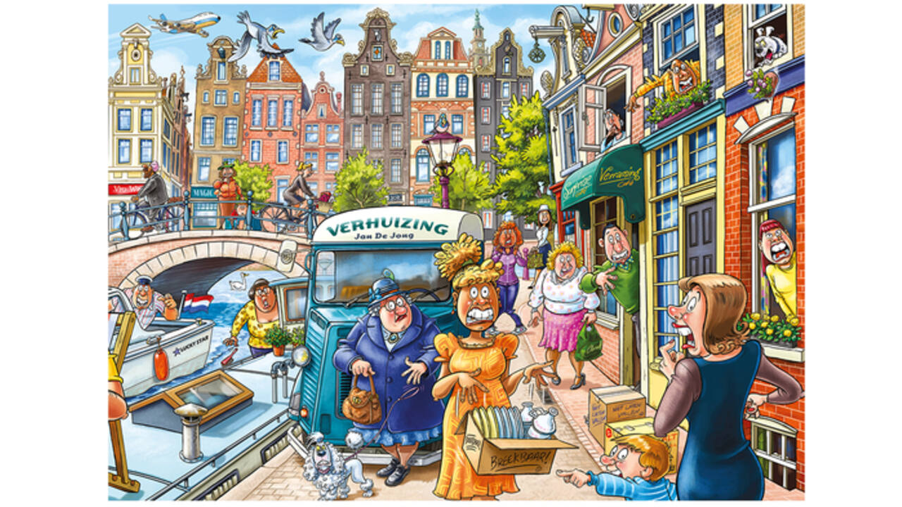 Puzzel Wasgij Original 45 Verhuisdag! 1000st