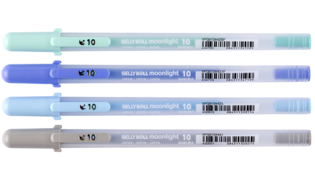 Gelschrijver Sakura Gelly Roll Moonlight 10 aurora set à 4 kleuren