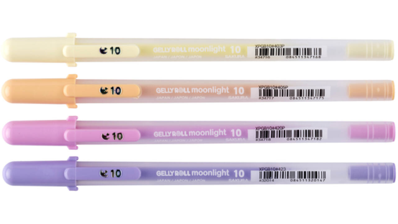 Gelschrijver Sakura Gelly Roll Moonlight 10 sunrise set à 4 kleuren