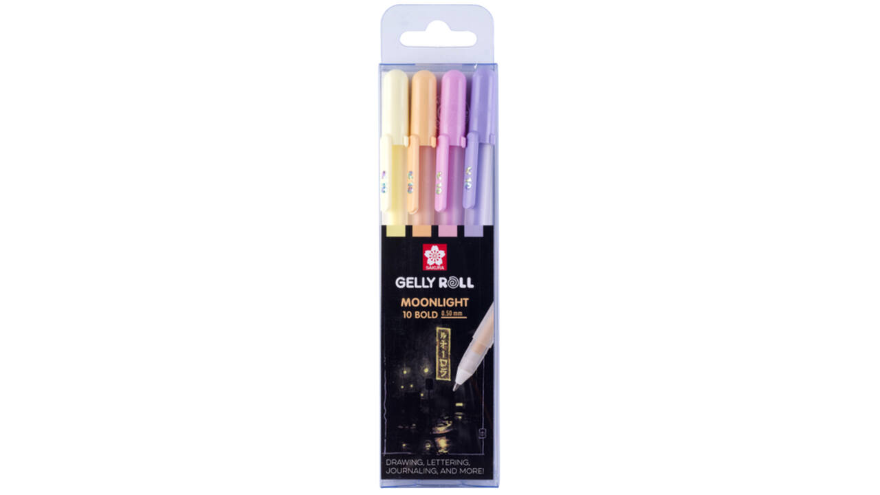 Gelschrijver Sakura Gelly Roll Moonlight 10 sunrise set à 4 kleuren