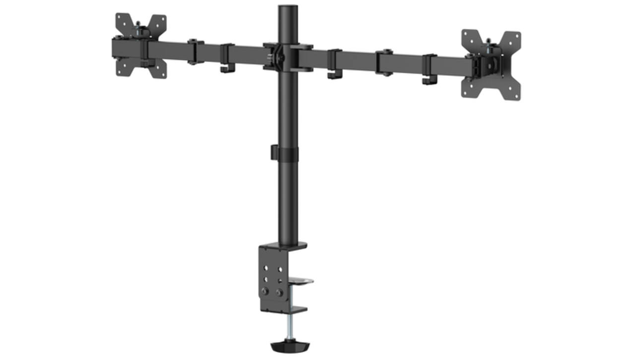 Monitorarm Quantore 2 schermen 17-27 inch zwart