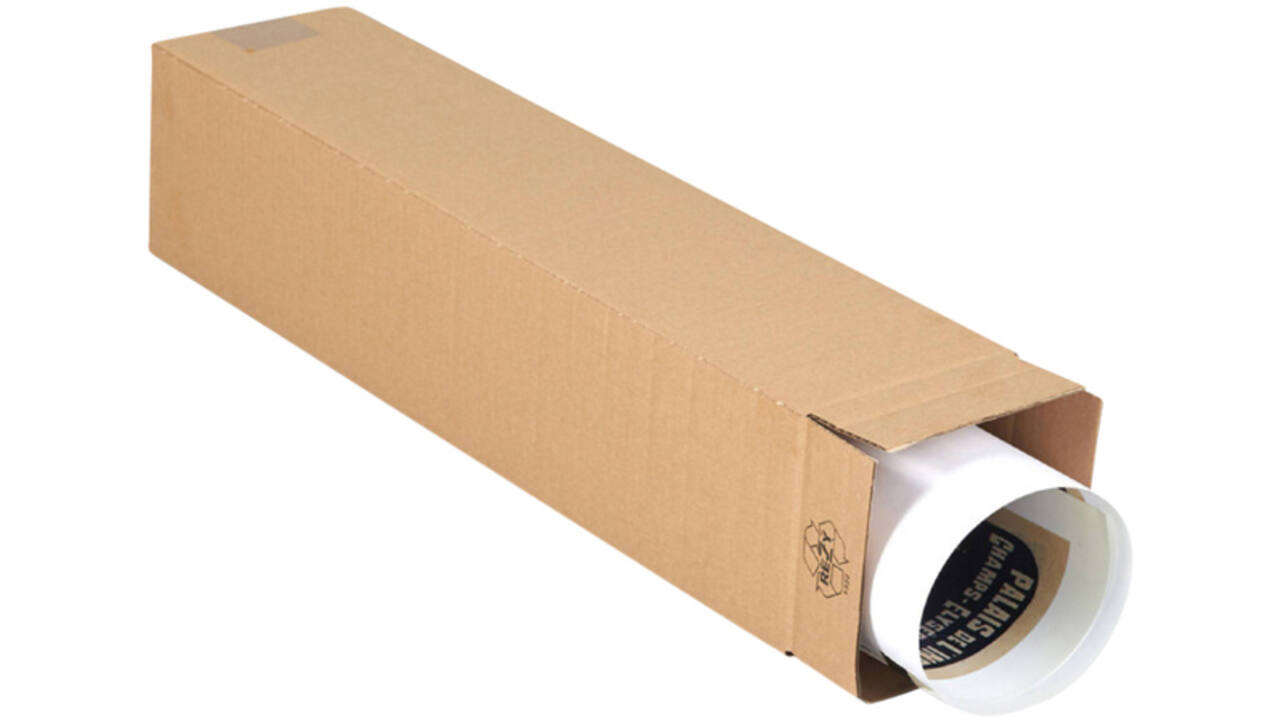 Vierkante koker IEZZY 1200x120x120mm bruin