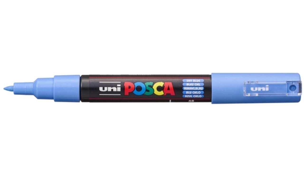 Verfstift Posca PC1MC extra fijn hemelsblauw