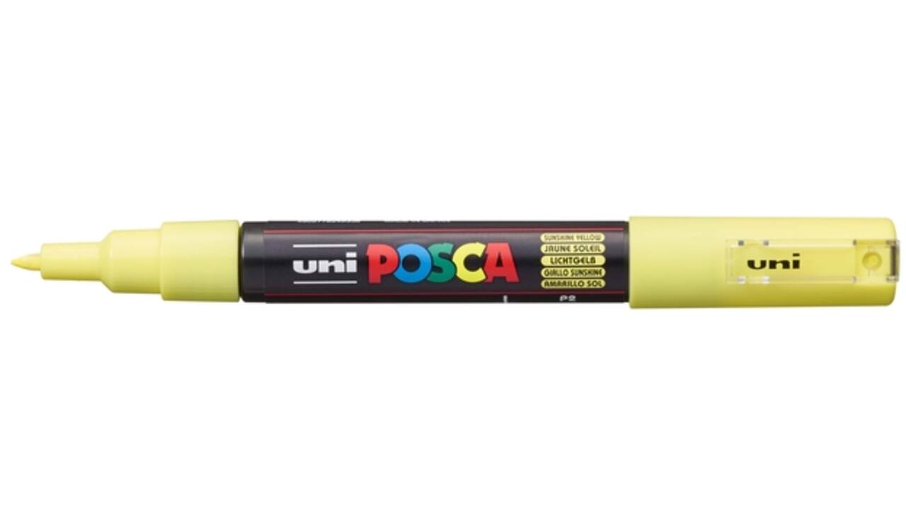 Verfstift Posca PC1MC extra fijn zonnegeel
