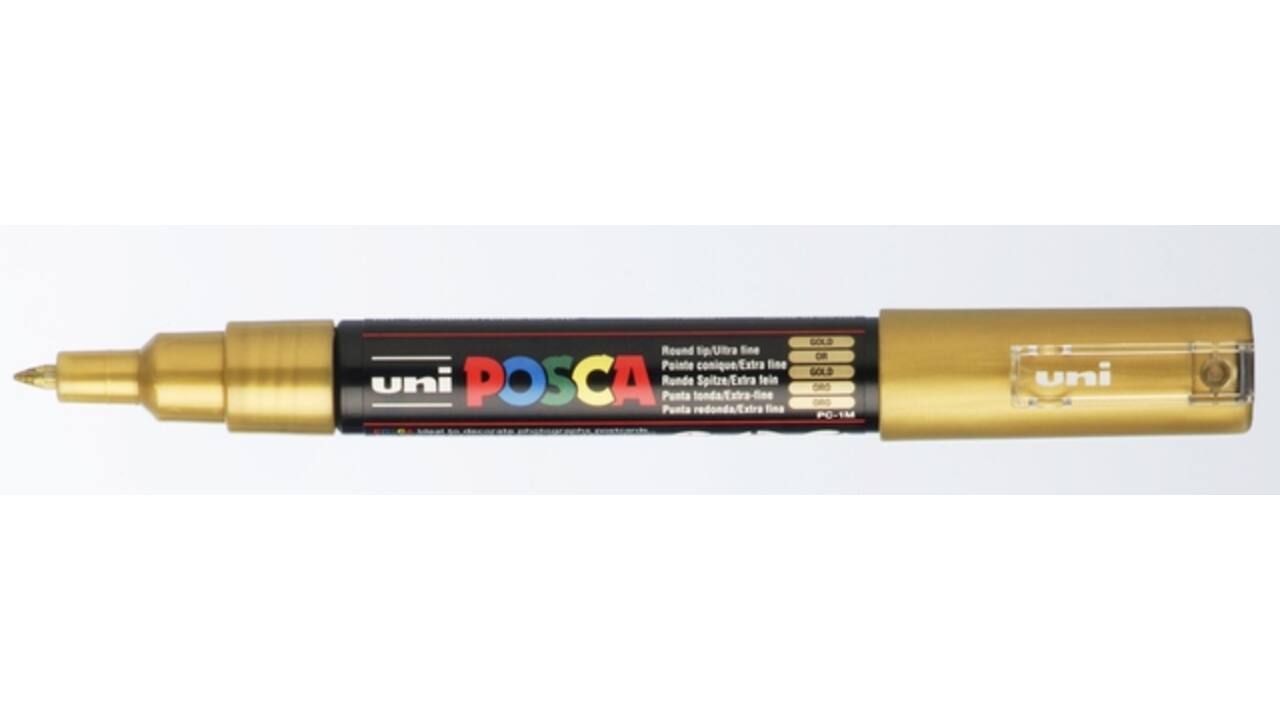 Verfstift Posca PC1MC extra fijn goud