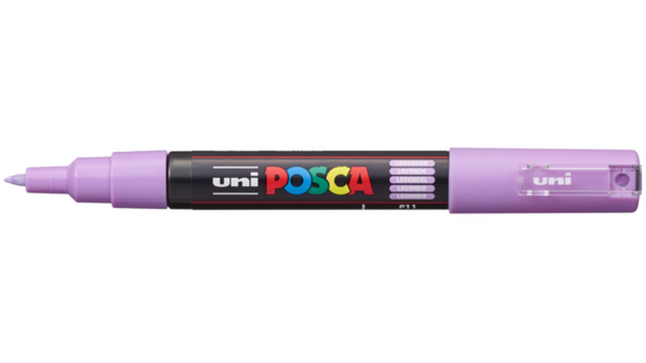 Verfstift Posca PC1MC extra fijn lavendel