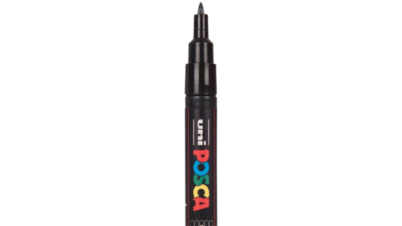 Verfstift Posca PC1MC extra fijn zwart