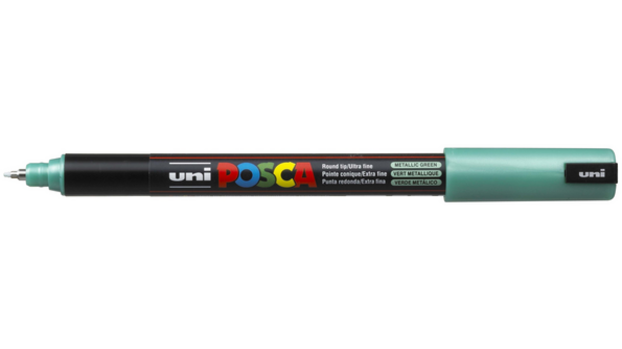 Verfstift Posca PC1MR extra fijn metallic groen