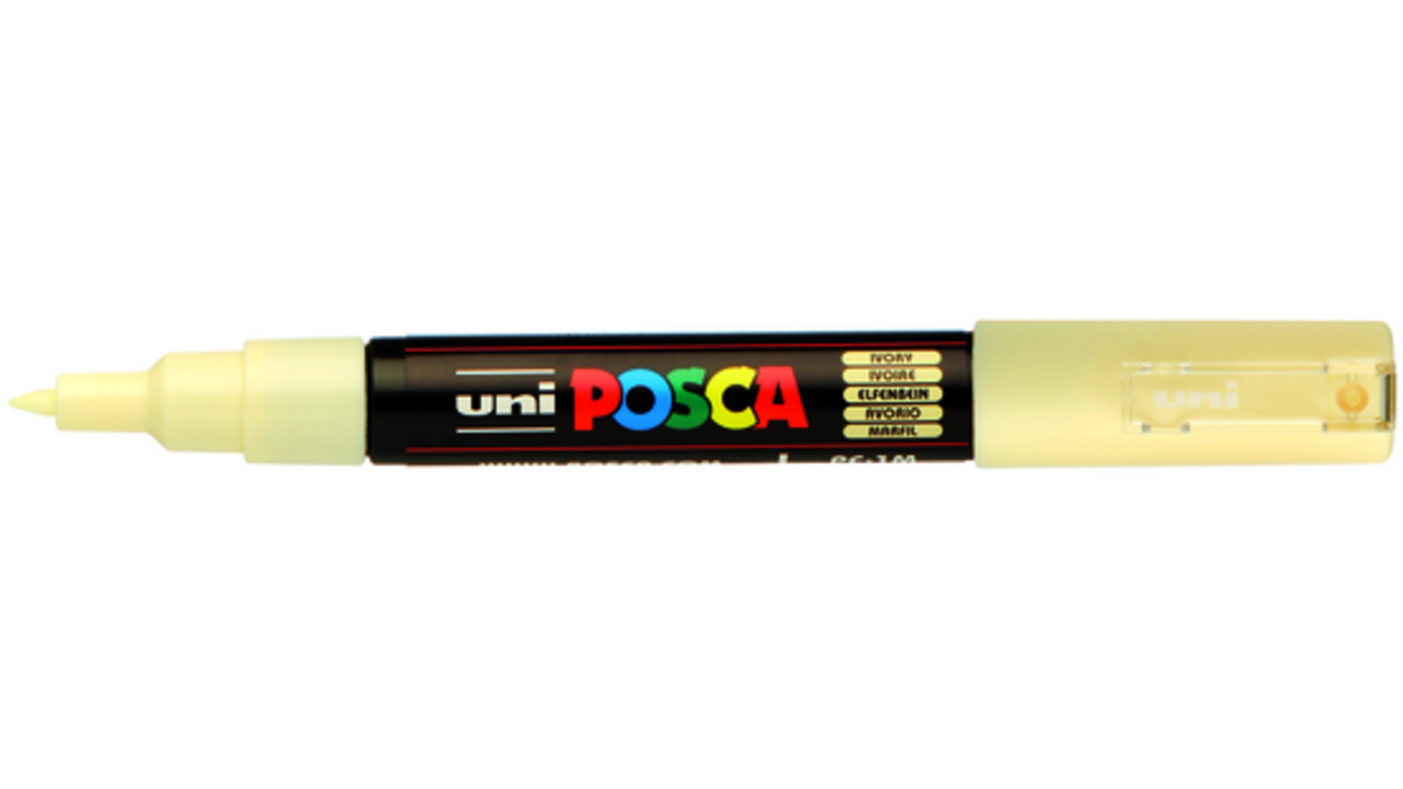 Verfstift Posca PC1MC extra fijn ivoor
