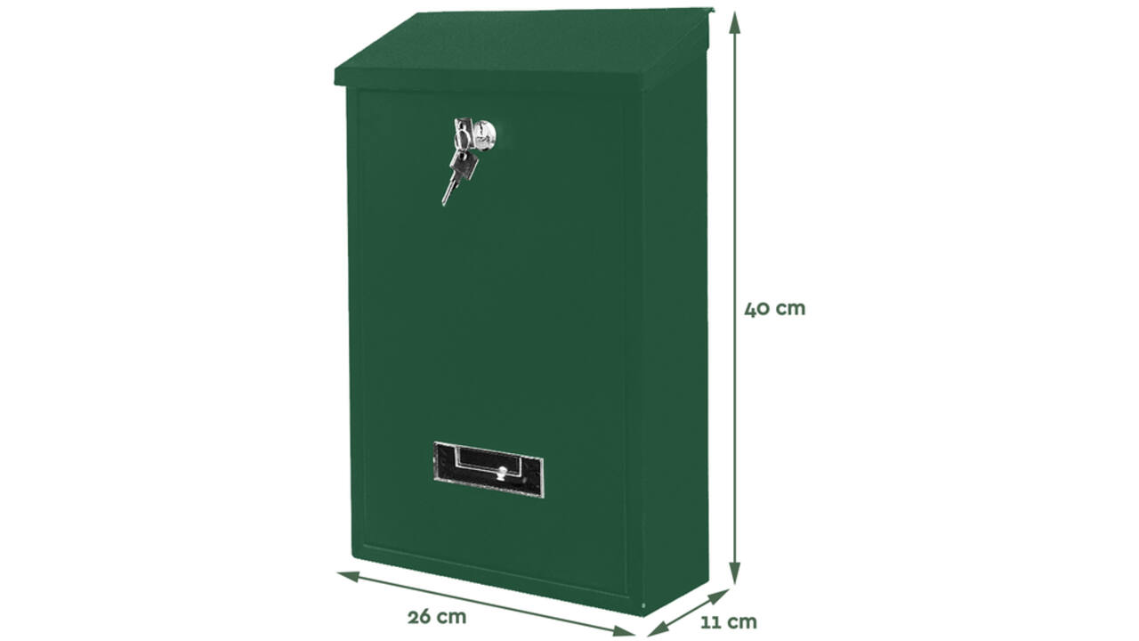Brievenbus BRASQ PB100 Basic groen