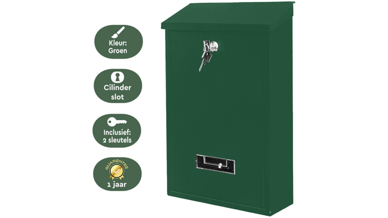 Brievenbus BRASQ PB100 Basic groen
