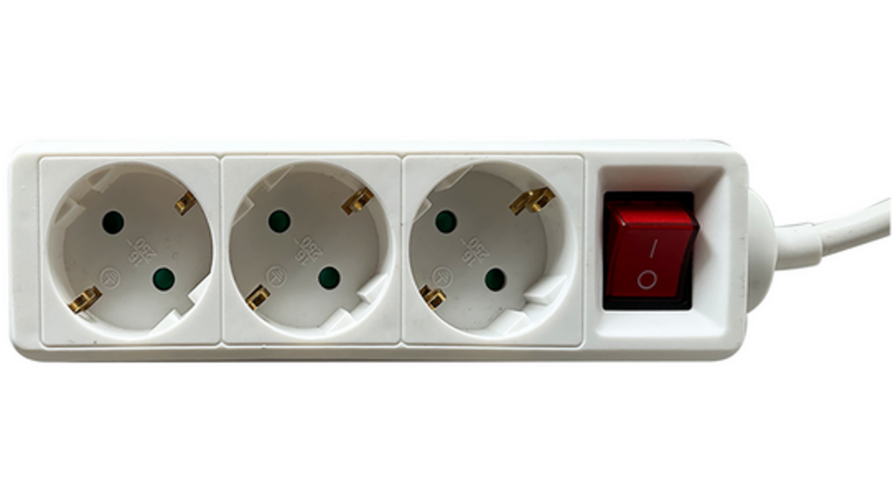 Stekkerdoos BRASQ 3 voudig 3 meter wit