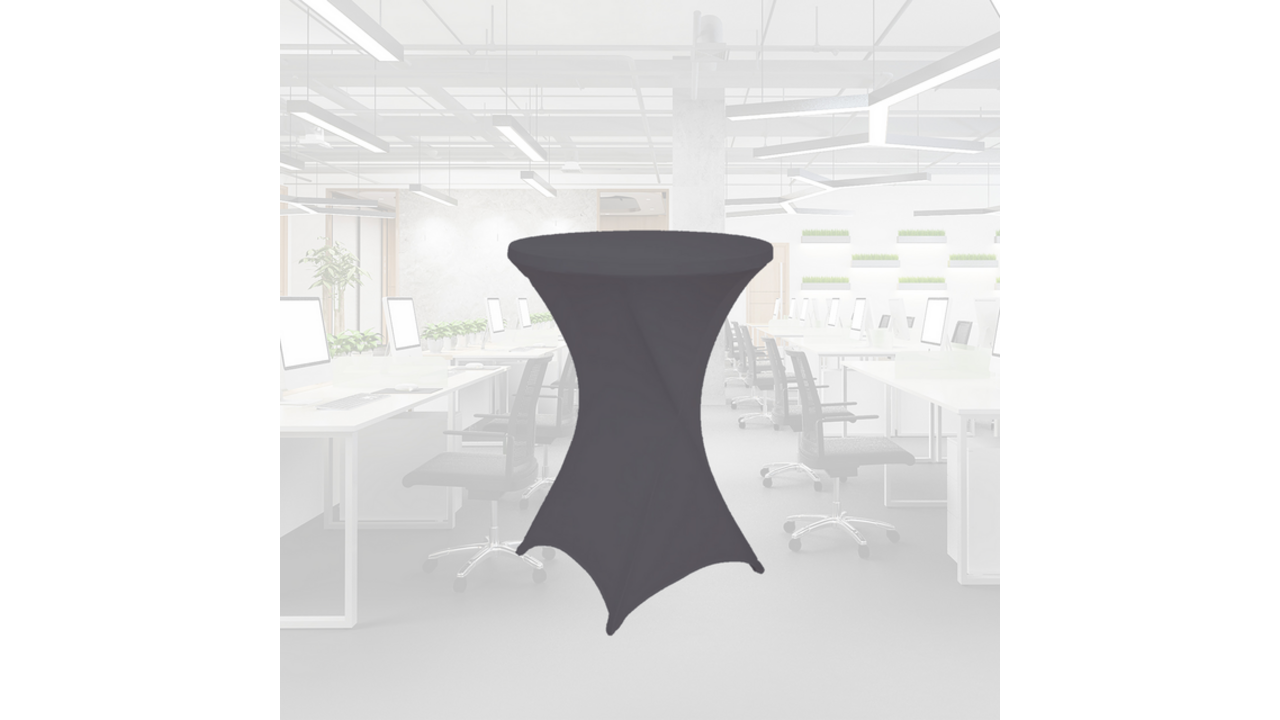 Tafelrok BRASQ voor statafel 80cm antraciet