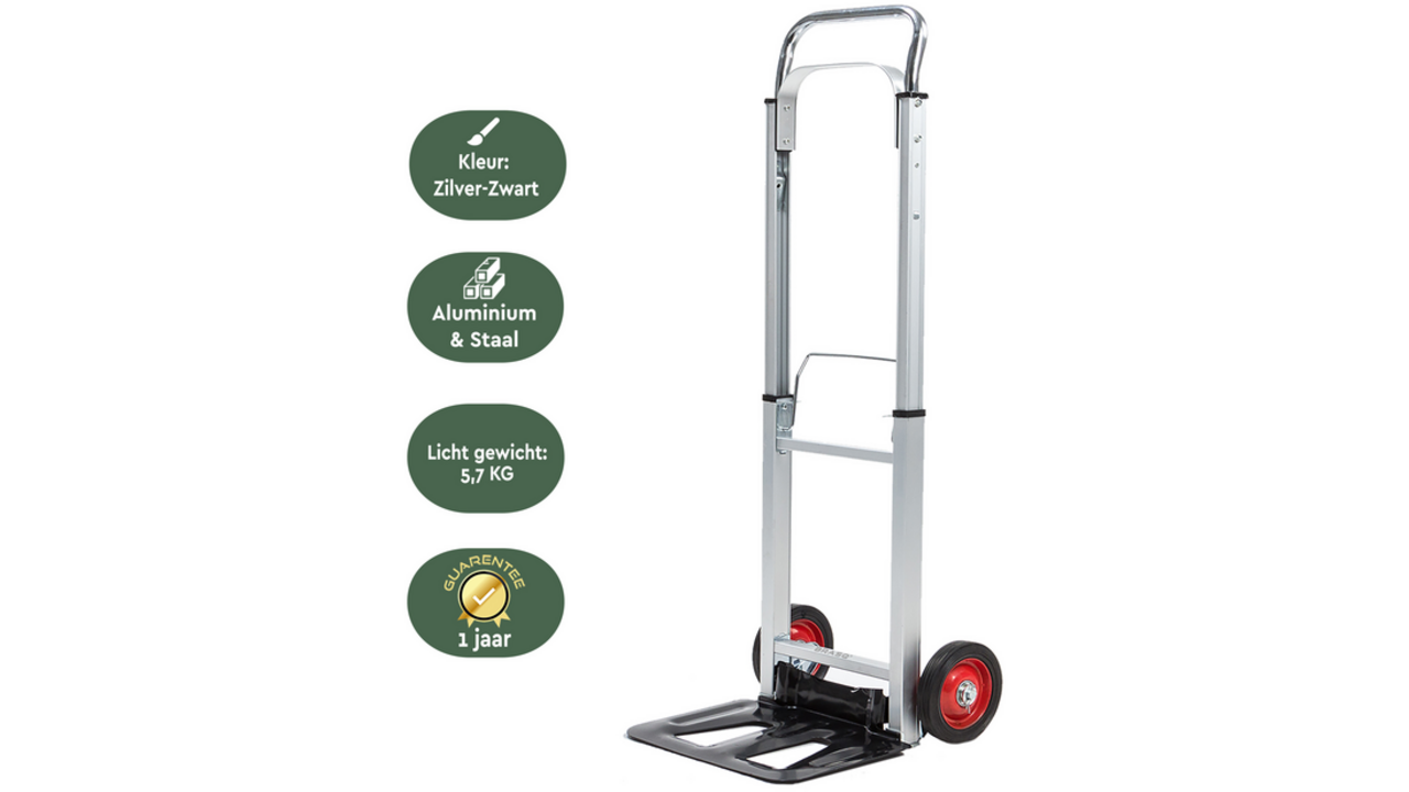 Steekwagen BRASQ stalen plateau 90 kg