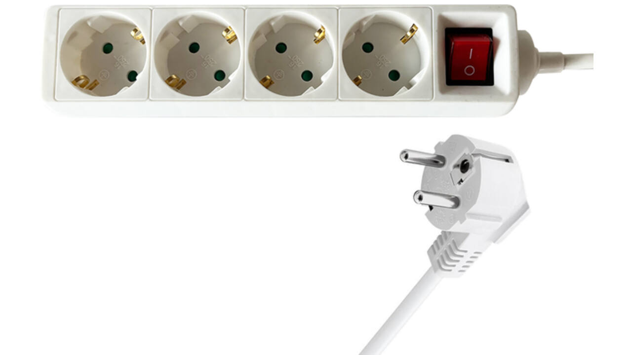 Stekkerdoos BRASQ 4 voudig 1.4 meter wit