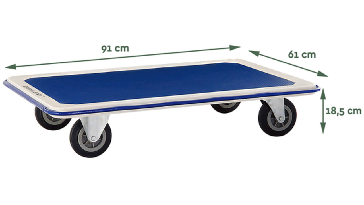 Transportkar BRASQ zonder duwbeugel 300kg
