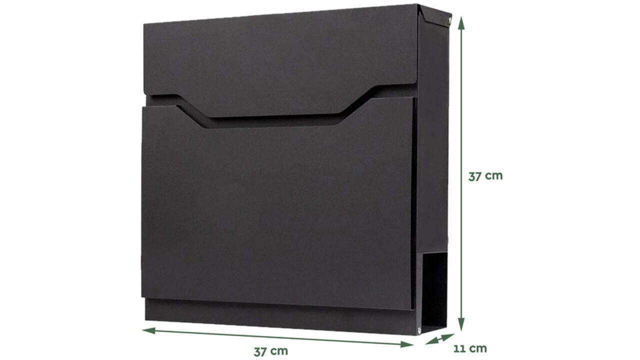 Brievenbus BRASQ PB300 Premium zwart