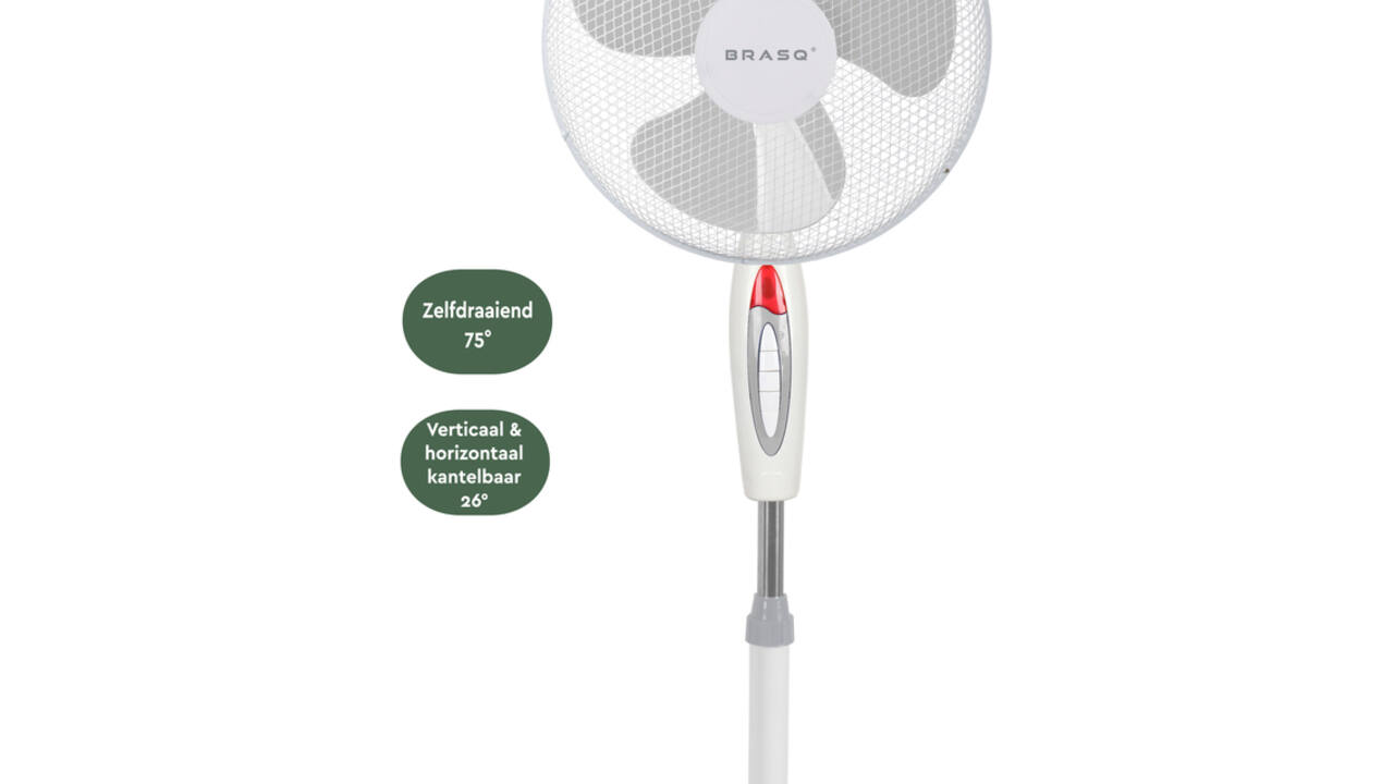 Statiefventilator BRASQ F300 Ø 40cm wit