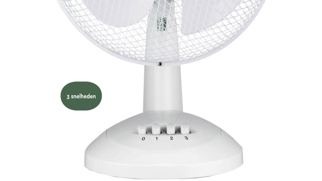 Tafelventilator BRASQ F400 Ø 30cm wit