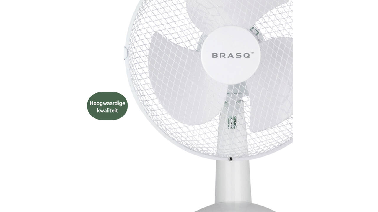 Tafelventilator BRASQ F400 Ø 30cm wit