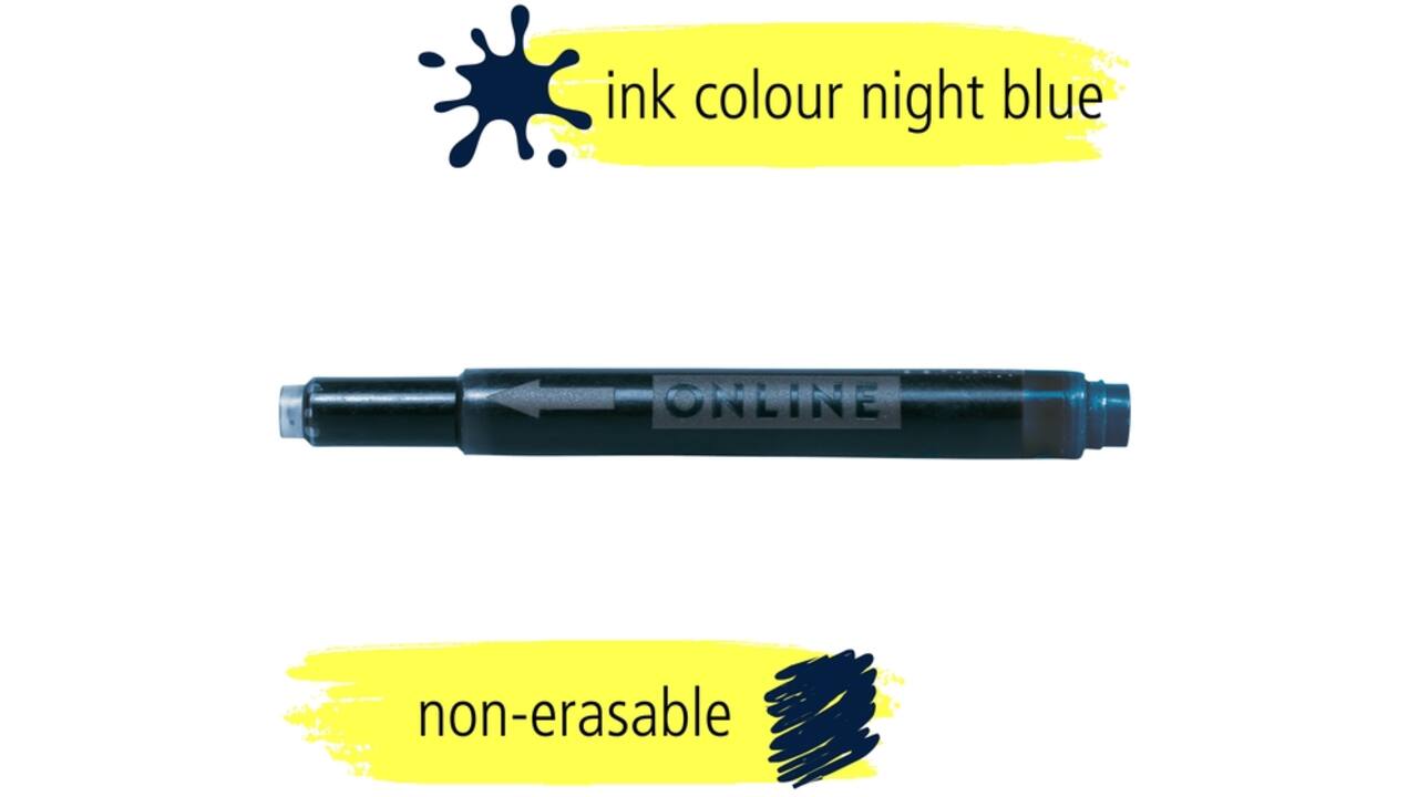 Inktpatroon Online Kombi nachtblauw doos à 5 stuks