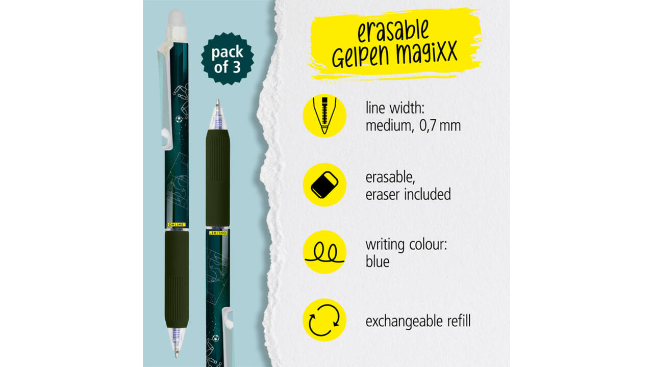 Gelschrijver Online Magixx Fun Sports 0.7mm assorti