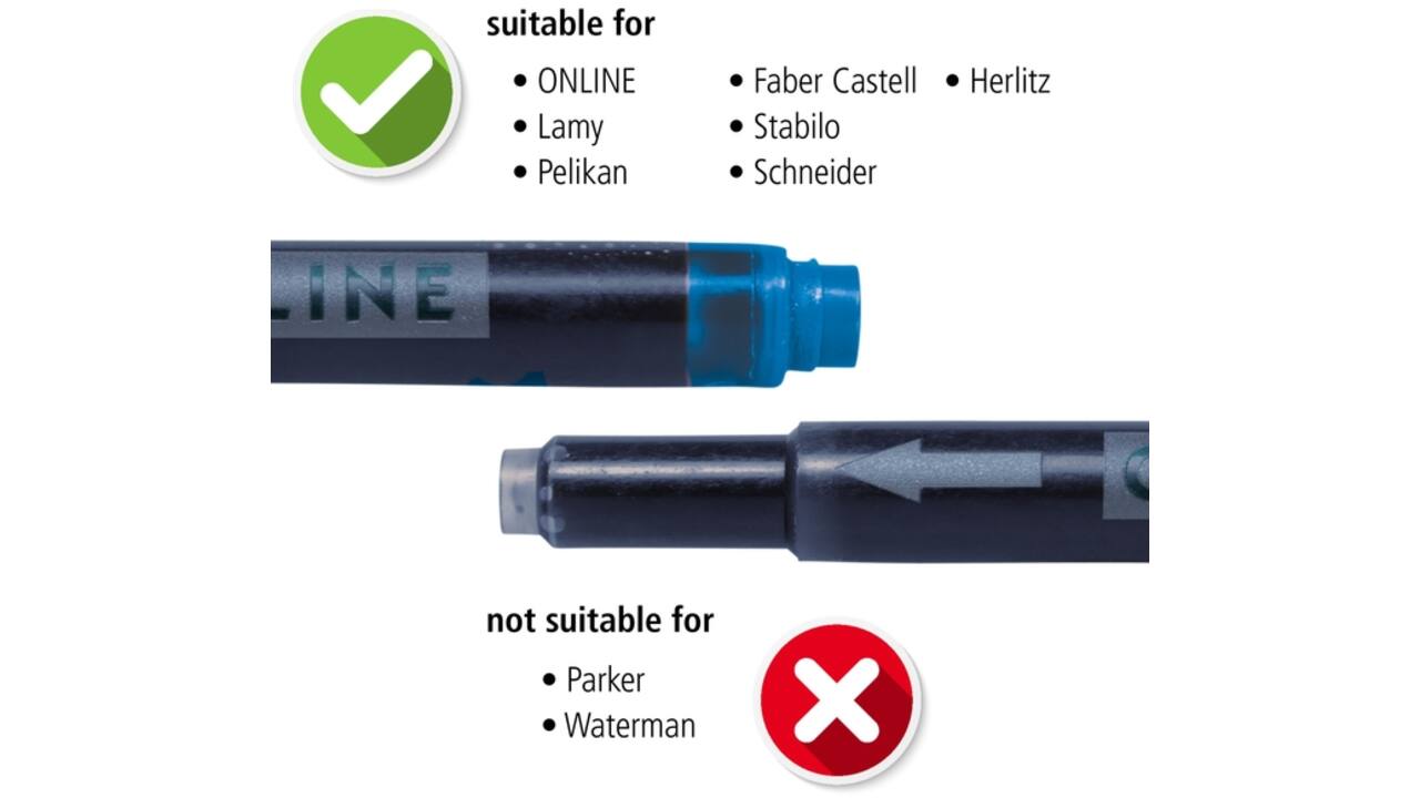 Inktpatroon Online Kombi zwart doos à 5 stuks