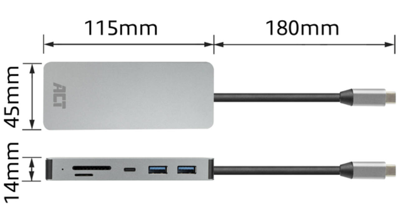 Dockingstation ACT USB-C 7-in-1