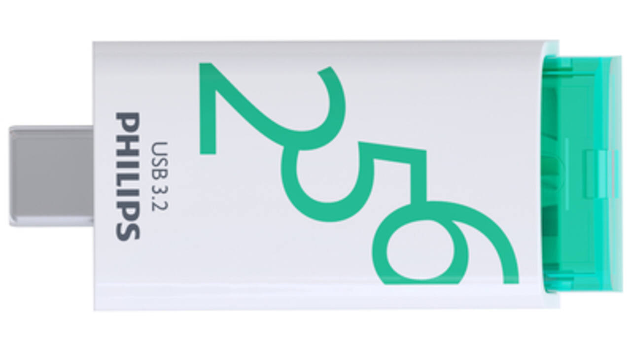 USB Stick Philips Click USB-C 256GB Spring Green