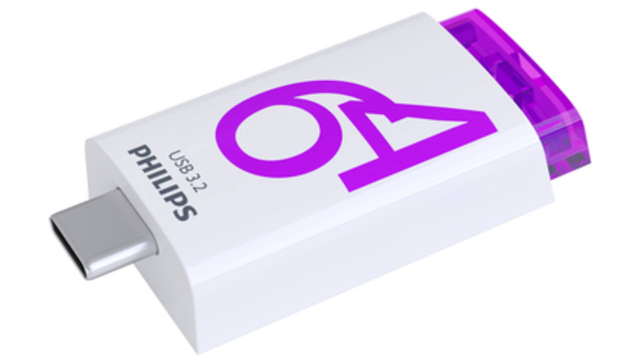 USB Stick Philips Click USB-C 64GB Magic Purple