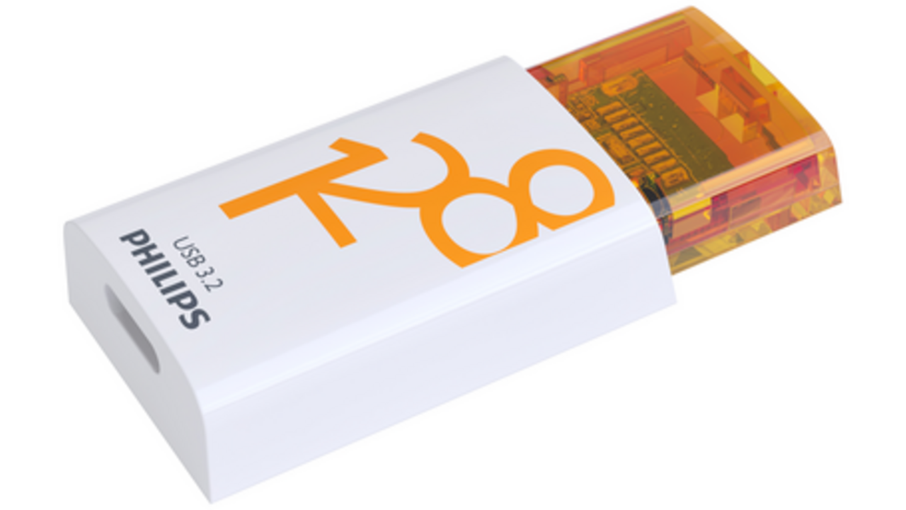 USB Stick Philips Click USB-C 128GB Sunrise Orange