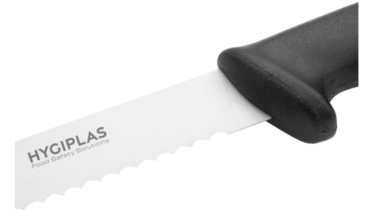 Broodmes Hygiplas 205 mm zwart