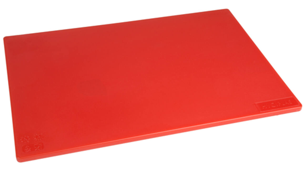 Snijplank Hygiplas LDPE 450x300x10 mm rood
