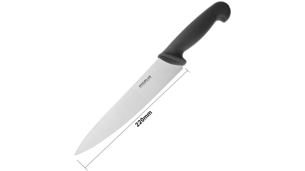 Koksmes Hygiplas 215 mm zwart