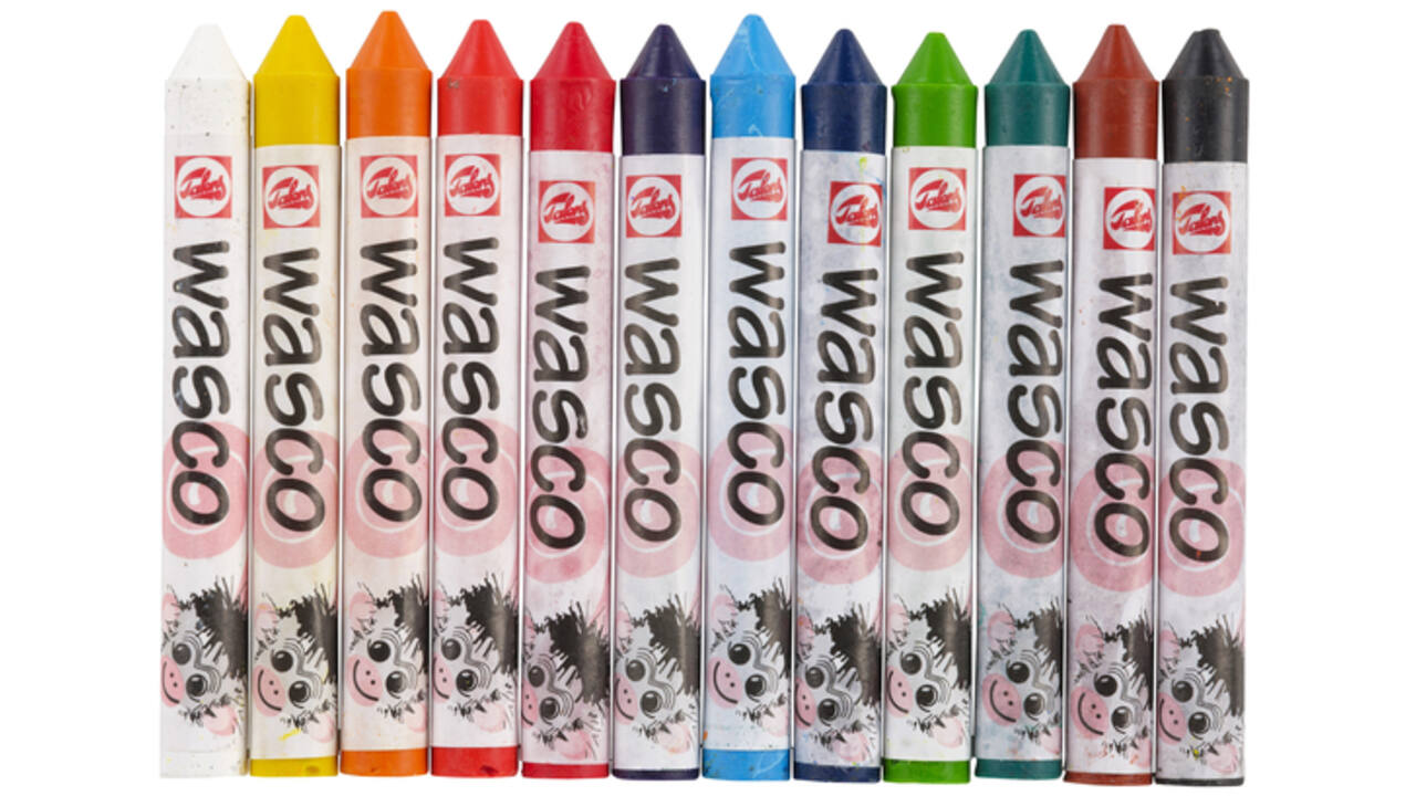 Waskrijt Talens Wasco set á 12 kleuren