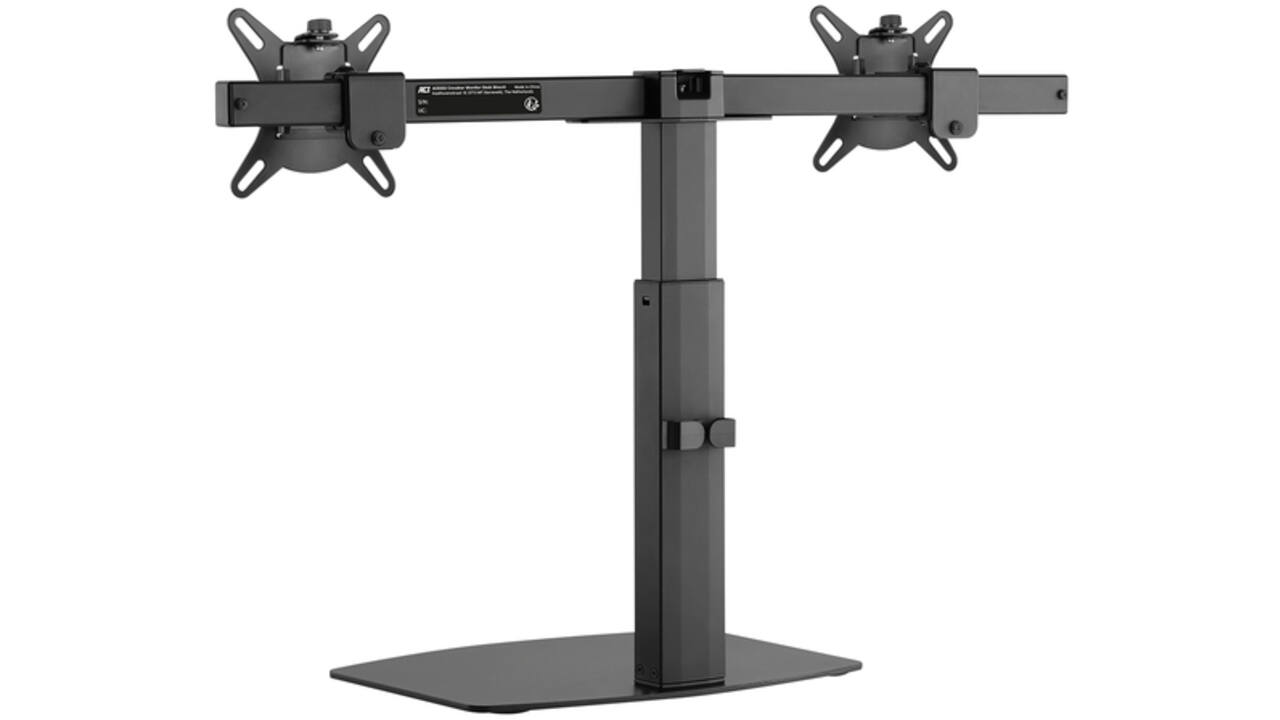 Monitorarm ACT office gasveer crossbar 2 schermen