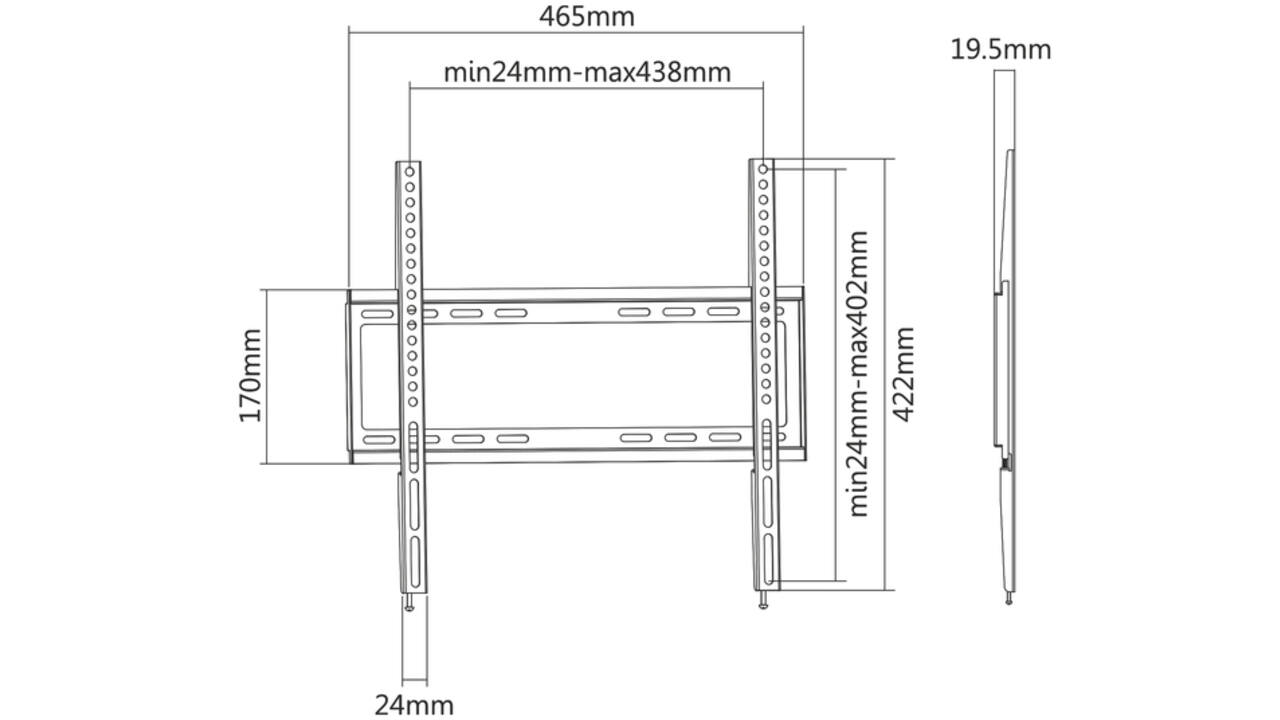 TV wandsteun ACT 32 tot 55 inch VESA