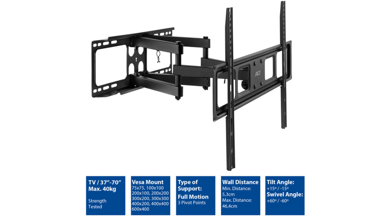 TV wandsteun ACT Full motion 37 tot 70 inch VESA