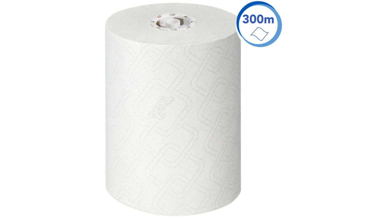 Handdoekrol Scott Control ES 1-laags 300m wit 6626